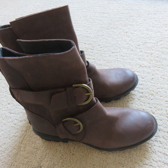 New Sorel Phoenix Moto Wedge 7 38 - Picture 2 of 4